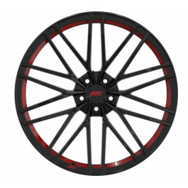 Replica FORGED A2110289 10x22 5x112 ET 18 Dia 66,5 (GLOSS_BLACK_INSIDE_RED_FORGED)