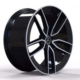 Replica FORGED MR399B 11x22 5x112 ET 50 Dia 66,6 (GLOSS-BLACK-WITH-MACHINED-FACE_FORGED)