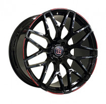 Replica FORGED MR169C 11x23 5x130 ET 25 Dia 84,1 (GLOSS_BLACK_WITH_RED_LIP_FORGED)