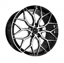 Vissol Forged F-1031 9,5x21 5x120 ET 49 Dia 72,6 (GLOSS-BLACK-WITH-MACHINED-FACE)