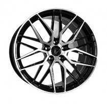Vissol Forged F-1220 9x20 5x120 ET 35 Dia 64,1 (GLOSS-BLACK-WITH-MACHINED-FACE)