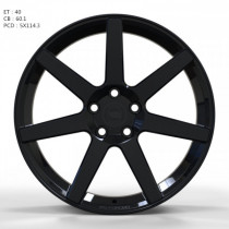 WS FORGED WS1245 8x19 5x114.3 ET 40 Dia 60,1 (Gloss_Black_FORGED)
